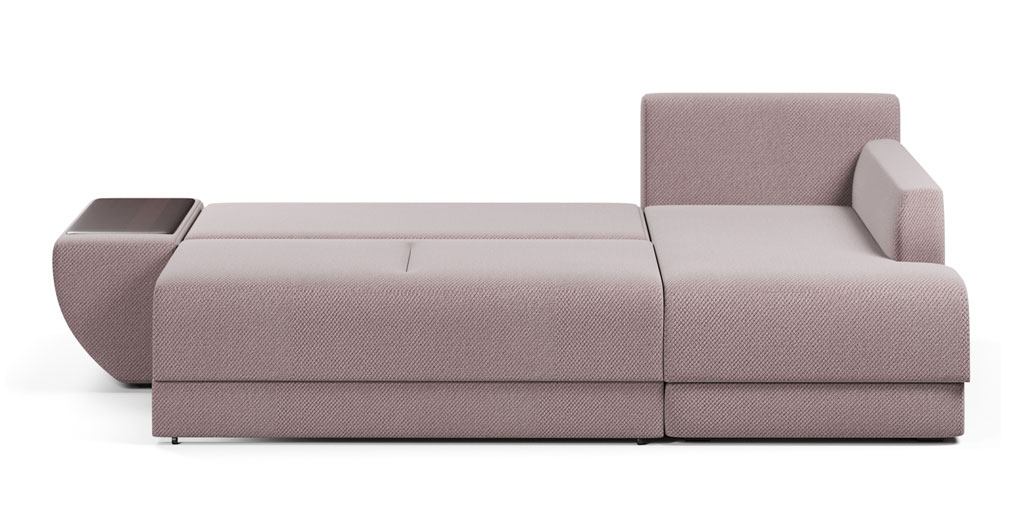 Угловой диван-кровать «Нью-Йорк» Java, велюр, правый велюр бежевый купитьот 49690 руб. в интернет-магазине Фабрики PUSHE в Москве