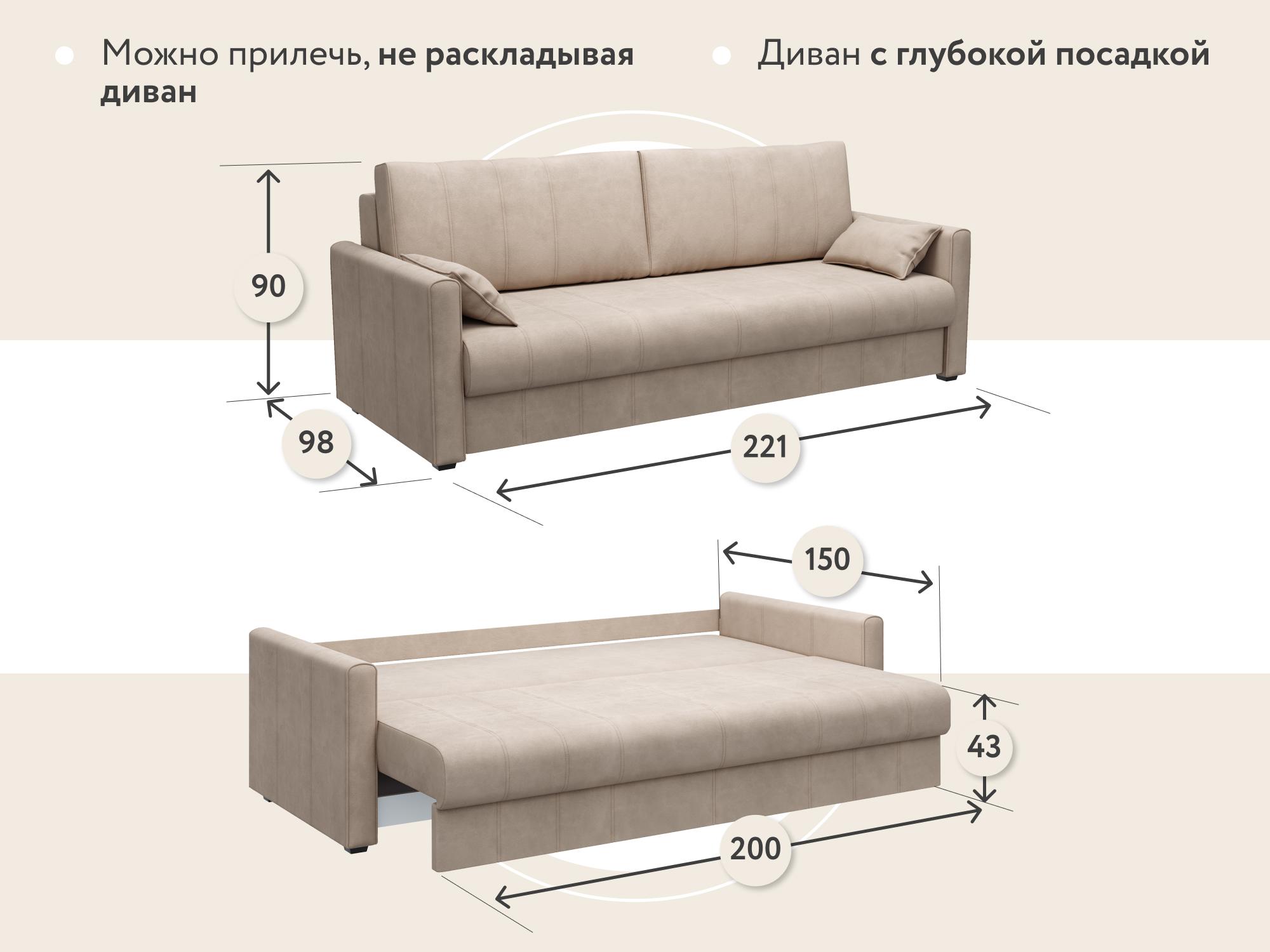 Диван не собирающий пыль