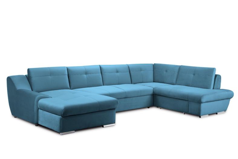 Модульный диван «Чикаго» Синий, велюр велюр синий купить от 168275 руб. винтернет-магазине Фабрики PUSHE в Москве