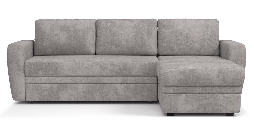 Угловой диван-кровать «Лакки» Anabelle 14 шенилл серый купить от 76734 руб.в интернет-магазине Фабрики PUSHE в Москве