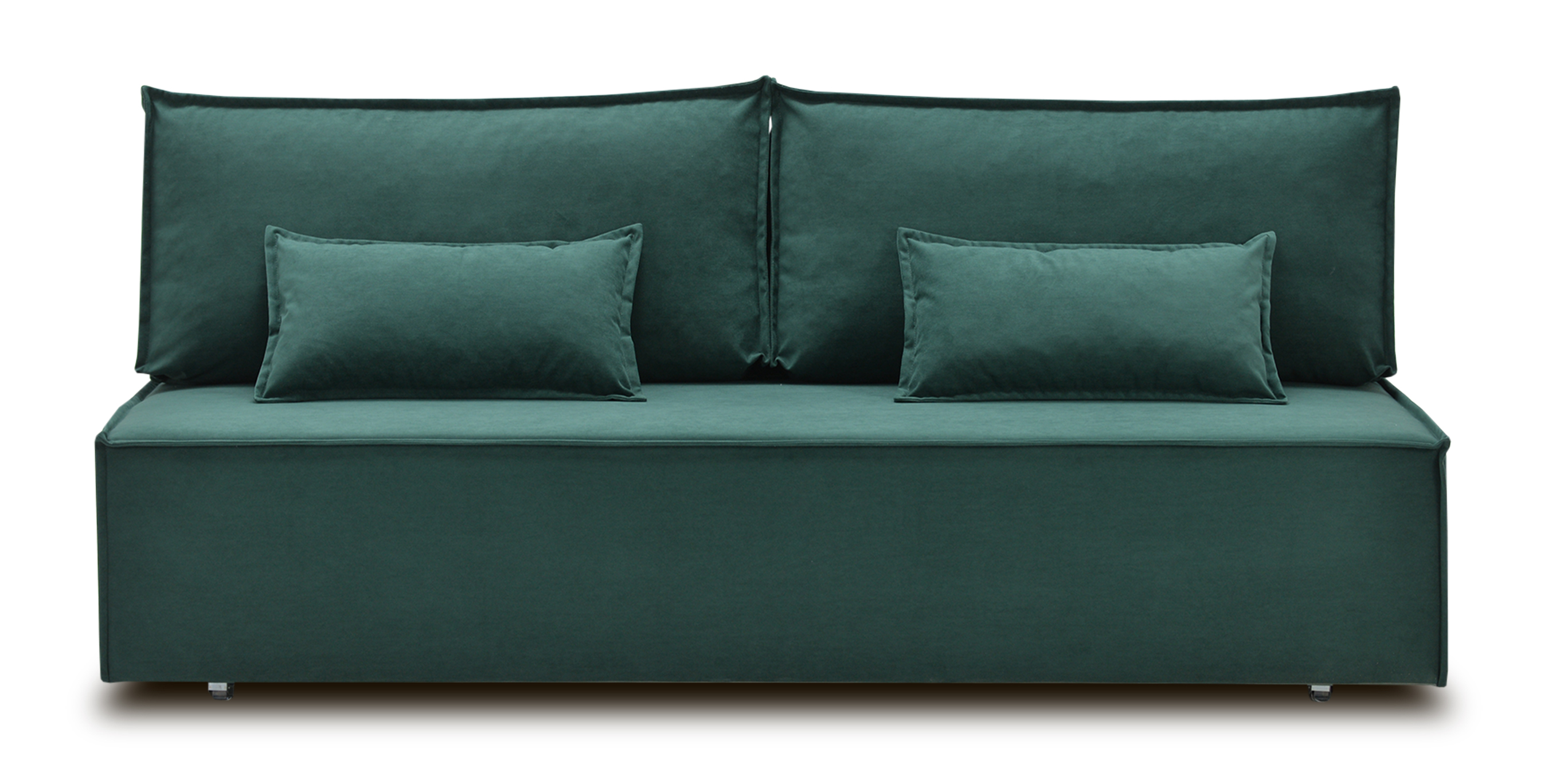 Диван-кровать «Фабио II» без подлокотников Ultra forest рогожка зеленый купить от 38500 руб. в интернет-магазине Фабрики PUSHE в Оренбурге