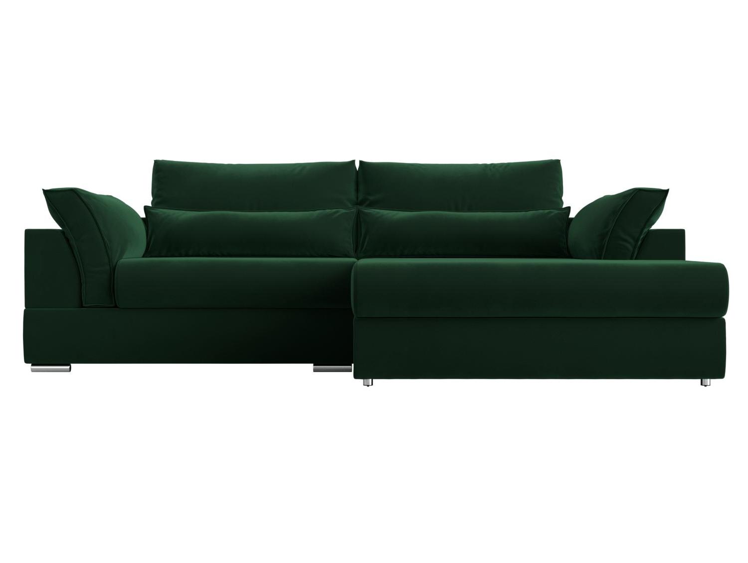 Угловой диван-кровать «Пекин» Зеленый, Велюр, правый велюр зеленый купитьот 75990 руб. в интернет-магазине Фабрики PUSHE в Москве