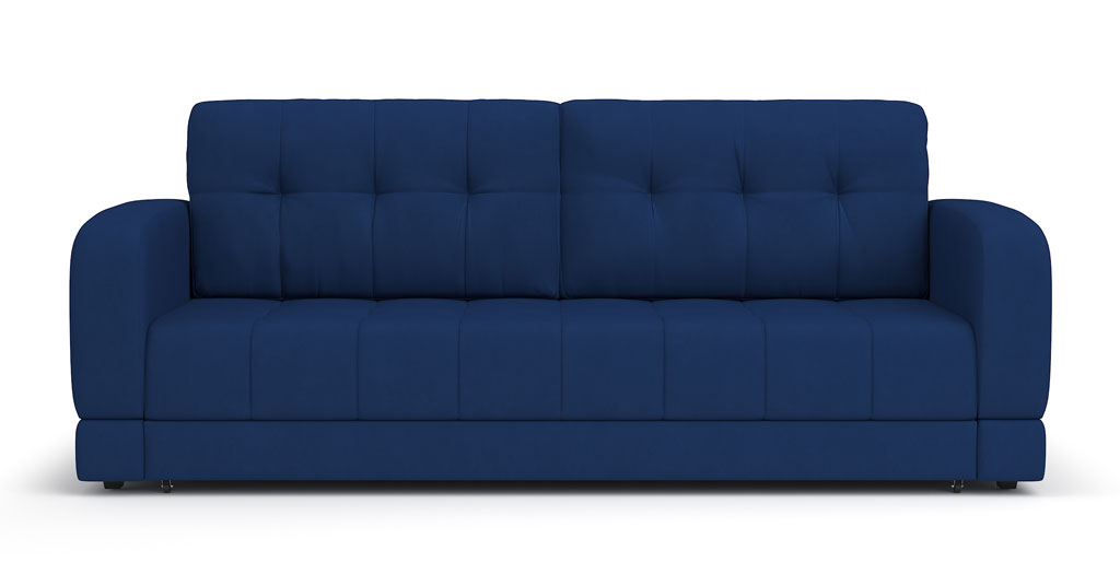 Диван-кровать «Бейкер 2» Simple 24 велюр синий купить от 96906 руб. винтернет-магазине Фабрики PUSHE в Москве