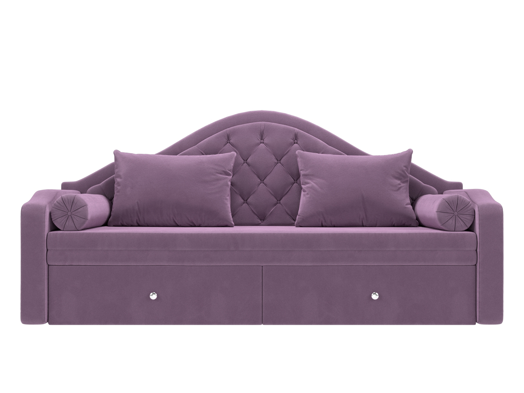 Детский диван-кровать «Сойер» Сиреневый, Микровельвет микровельвет фиолетовый купить от 48990 руб. в интернет-магазине Фабрики PUSHE в Москве