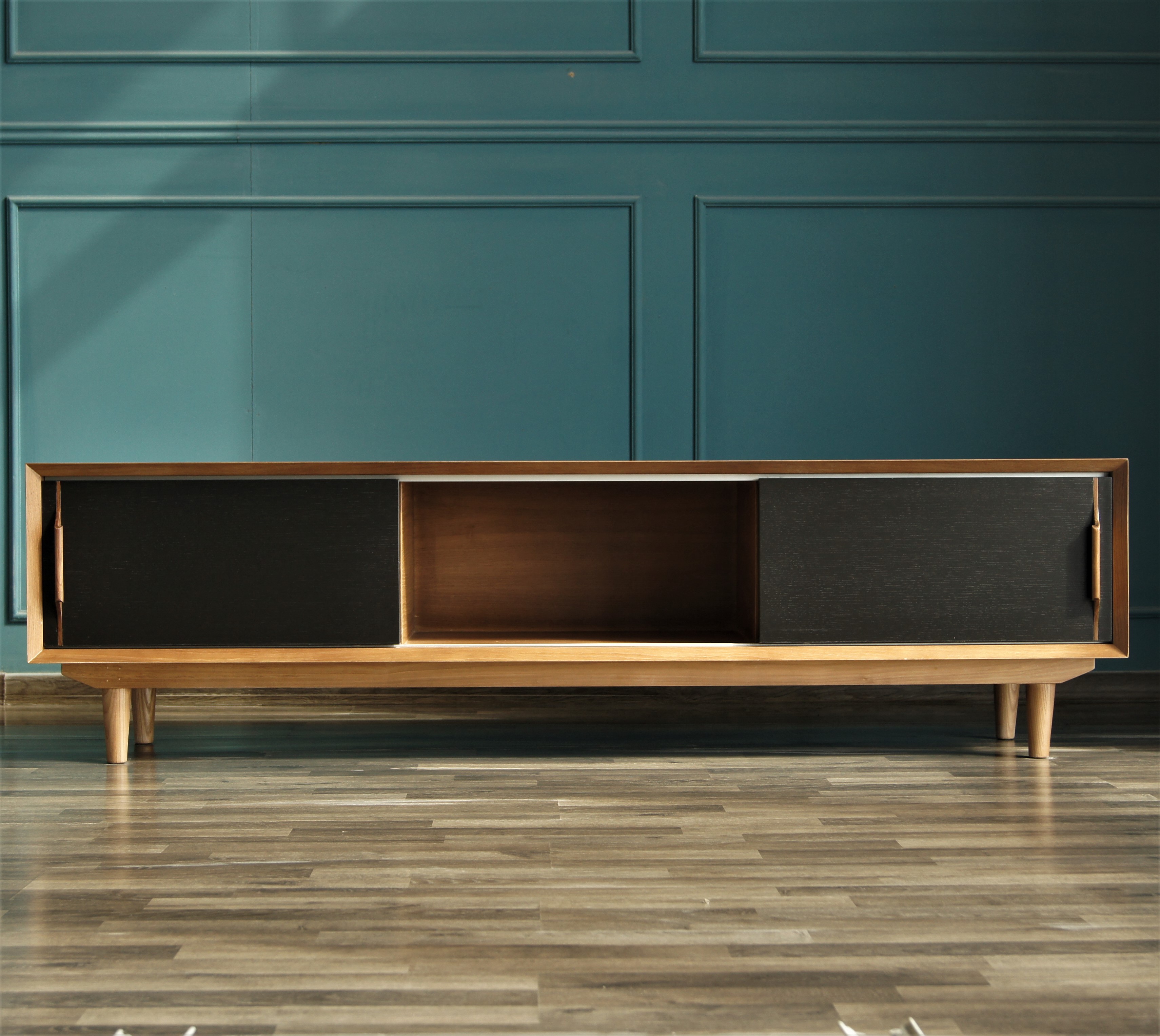 Консоль под TV «Bruni» орех/black черный коричневый купить в