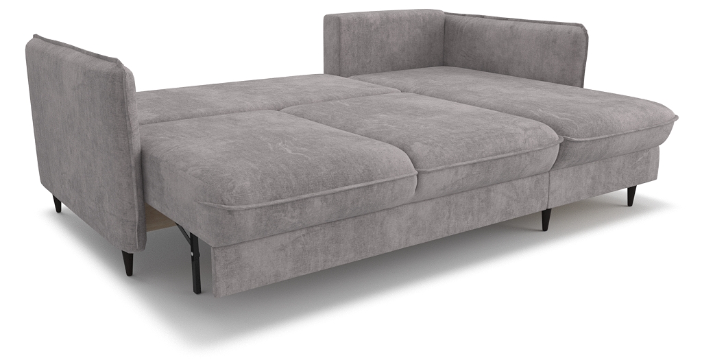 Угловой диван-кровать «Фьорд» Anabelle 14 шенилл серый купить от 102200руб. в интернет-магазине Фабрики PUSHE в Москве
