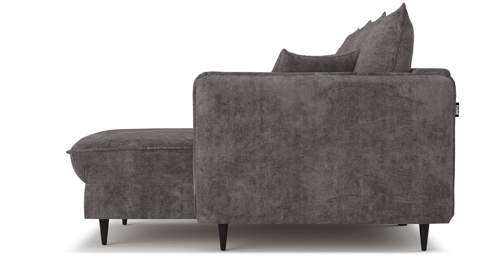 Угловой диван-кровать «Фьорд» Anabelle 17 шенилл серый купить от 102200руб. в интернет-магазине Фабрики PUSHE в Москве
