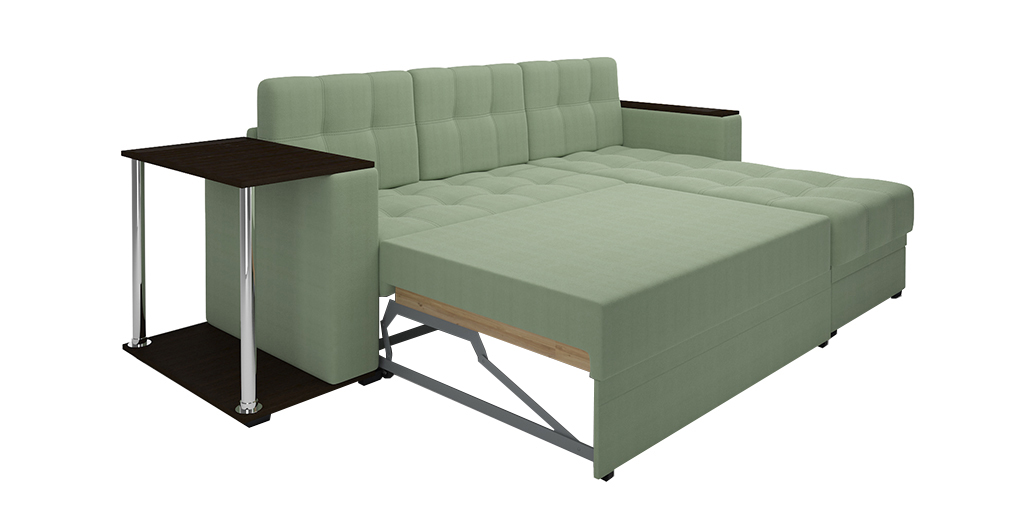 Угловой диван «Атланта» Зеленый микровельвет зеленый купить от 35090 руб. винтернет-магазине Фабрики PUSHE в Москве