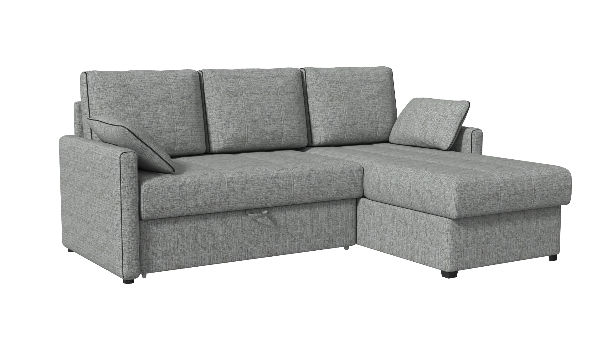 Угловой диван-кровать «Римини 10» Серый, рогожка рогожка серый купить от49159 руб. в интернет-магазине Фабрики PUSHE в Москве