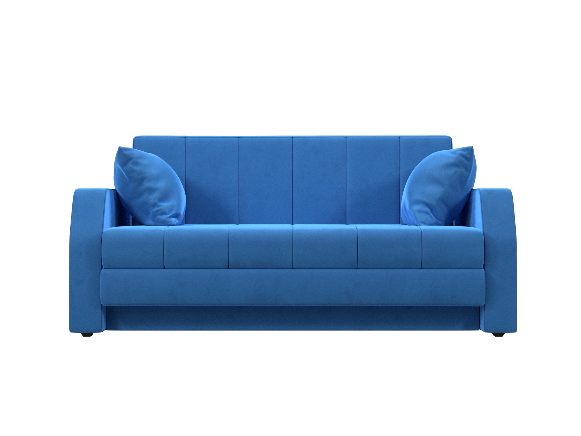 Диван-кровать «Малютка» Голубой, Велюр велюр голубой купить от 36990 руб. в  интернет-магазине Фабрики PUSHE в Москве