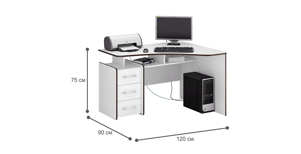 Триан 5 стол компьютерный правый