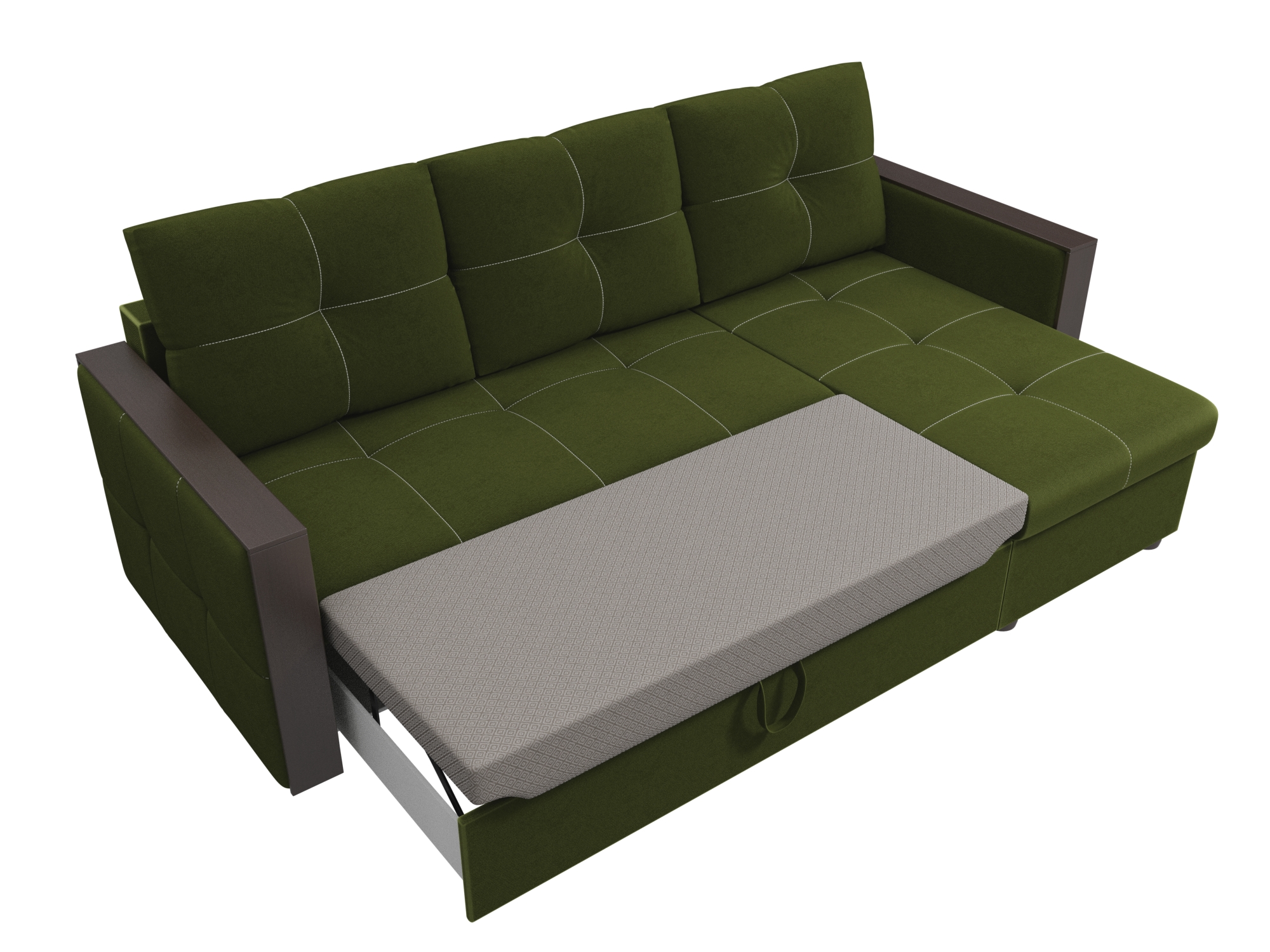 Broyerk 3 pc reversible sleeper outlet sectional sofa bed