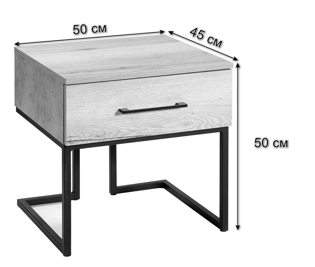 Столик тумба прикроватная белая