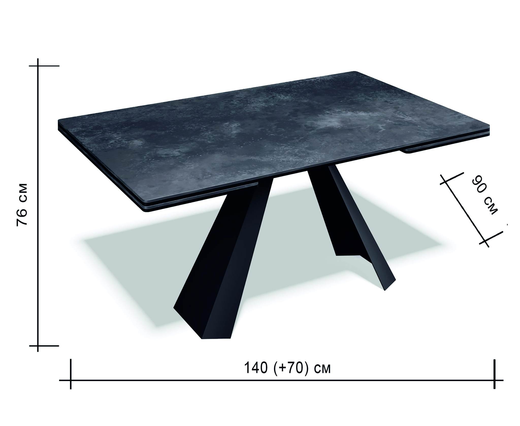 Стол керамика раздвижной 140